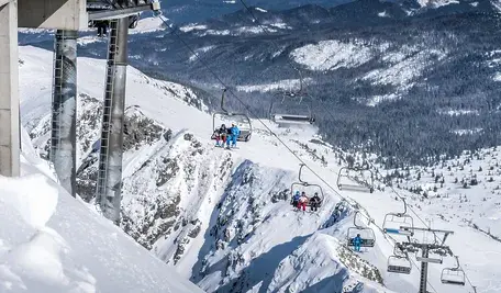 Wyciąg na Kasprowym Wierchu tu akurat do Doliny Gąsienicowej, a awaria była w Kotle Goryczkowym