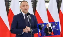 Tło konferencji prezydenta Nawrockiego i tło konferencji ministra Sikorskiego. Politycy KO "mają problem" z "wrażliwością prezydenta"