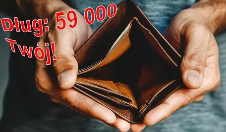 Widok na pusty portfel