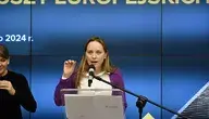 Katarzyna Pelczynska-Nalecz podczas konferencji prasowej
