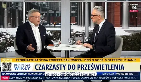 Artur Łącki w rozmowie z Marcinem Wikłą na antenie telewizji wPolsce24