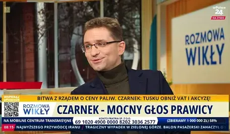 Michał Wawer w rozmowie z Marcinem Wikłą na antenie telewizji wPolsce24