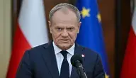 Premier Donald Tusk podczas konferencji prasowej