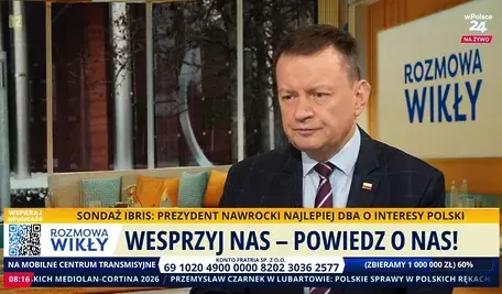 Mariusz Błaszczak w rozmowie z Marcinem Wikłą na antenie telewizji wPolsce24