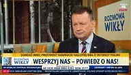 Mariusz Błaszczak w rozmowie z Marcinem Wikłą na antenie telewizji wPolsce24