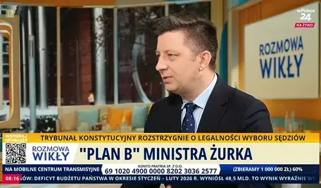 Michał Dworczyk w rozmowie z Marcinem Wikłą na antenie telewizji wPolsce24