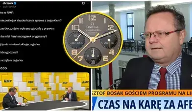 Szejna tłumaczy się z zegarka