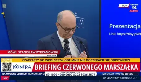 Włodzimierz Czarzasty drwi z dziennikarzy telewizji wPolsce24