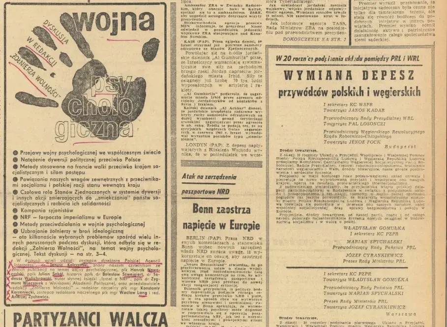 zołnierz wolności wojna psychologiczna