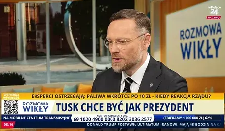 Zbigniew Bogucki w Rozmowie Wikły na antenie telewizji wPolsce24 