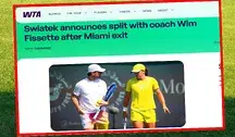 Rozstanie Igi z trenerem to gorący news w całym tenisowym świecie