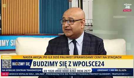 Alvin Gajadhur na antenie telewizji wPolsce24 punktuje ministra Klimczaka
