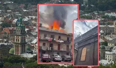 rosyjskie drony uderzyły w ważne dla Polski miejsca we Lwowie