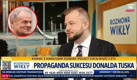 Michał Moskal wyjaśnia Donalda Tuska na antenie telewizji wPolsce24