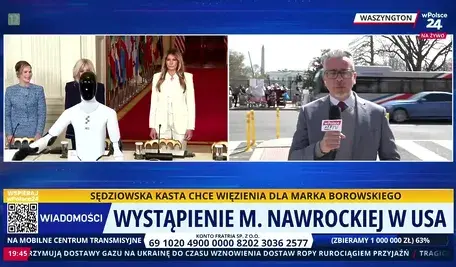 Marta Nawrocka zadała szyku w Waszyngtonie na miejscu jest korespondent wPolsce24 Marcin Wikło