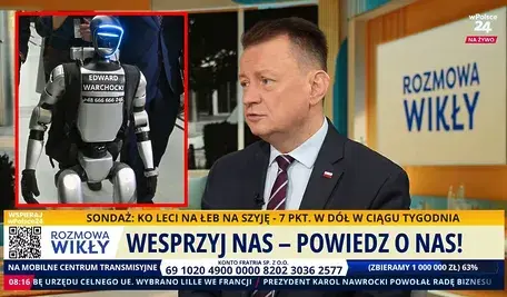 Mariusz Błaszczak i robot Edward. Niemcy chcieliby zastąpić Posłów robotami?
