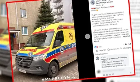 Karetka  Gdyni uratowała życie matki, której pomógł 10 -letni syn