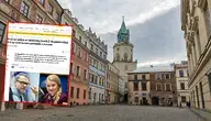 Wojna w lubelskiej Koalicji Obywatelskiej. Politycy walczą o to, kogo bardziej lubi Tusk. Na zdjęciu Lublin i screen z Onetu