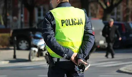 Policjant podczas służby