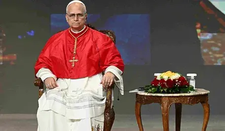 Papież Leoon XIV podczas wizyty w Algierii