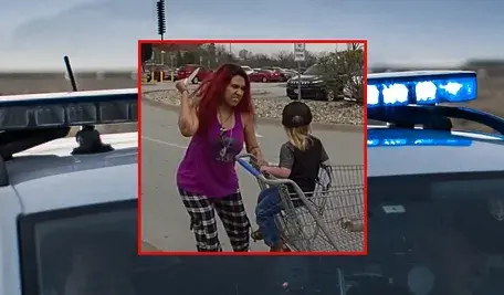 Kobieta zabrała dziecko na parking, gdzie zadała mu rany nożem. Policjanci otwarli do niej ogień