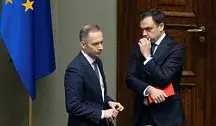 Andrzej Domański i Cezary Tomczyk na sali sejmowej