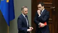 Andrzej Domański i Cezary Tomczyk na sali sejmowej