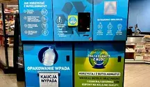 Butelkomat w jednym ze sklepów