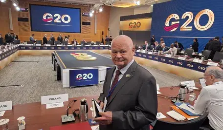 Prezes NBP Adam Glapiński na spotkaniu G20.
