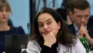 Posłanka Lewicy Anita Kucharska-Dziedzic na posiedzeniu komisji