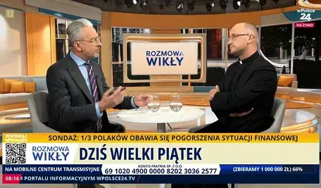 ks. Tomasz Trzaska, kapelan Muzeum Żołnierzy Wyklętych i Więźniów Politycznych PRL w rozmowie z Marcinem Wikłą na antenie telewizji wPolsce24