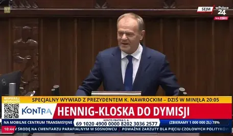 Premier Donald Tusk dał popis chamstwa na mównicy sejmowej (