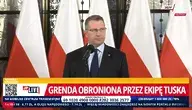 Przemysław Czarnek  podczas konferencji prasowej w Sejmie