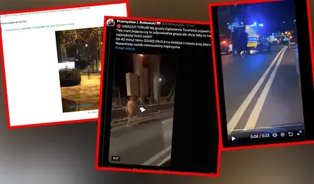 Czarnoskóry nagi mężczyzna spacerował po Toruniu