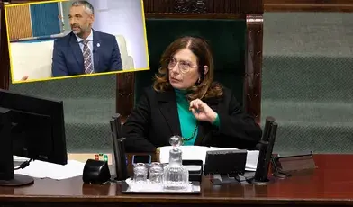Małgorzata Kidawa-Błońska i senator Marek Pęk