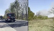 pożar w Nowym Modlinie