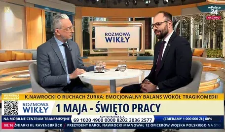 Profesor Krzysztof Szcucki w rozmowie z Marcinem Wikłą na antenie telewizji wPolsce24