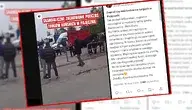 Skandaliczne zachowanie w Pajęcznie. Mężczyzna zaatakował konia, a koń mu odpowiedział solidnym kopnięciem.