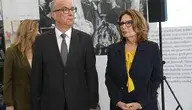 Marszałek Senatu Małgorzata Kidawa-Błońska (P) i marszałek Sejmu Włodzimierz Czarzasty (L) podczas oświadczenia dla mediów po zakończeniu IX Polsko-Hiszpańskiego Forum Parlamentarnego w Senacie w Warszawie