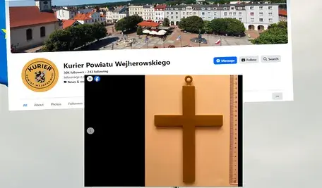 Niby zabawka czy element przebrania, ale przecież nie sposób pomylić tego przedmiotu z czymkolwiek - to krzyż