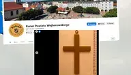 Niby zabawka czy element przebrania, ale przecież nie sposób pomylić tego przedmiotu z czymkolwiek - to krzyż