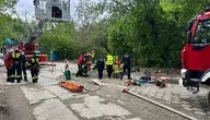 Akcja ratunkowa w Warszawie Mokotów 
