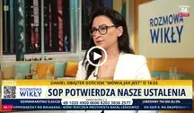 Małgorzata Golińska podczas rozmowy w studiu Telewizji wPolsce24