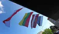 Flagi Polski, Litwy, Łotwy i Estonii