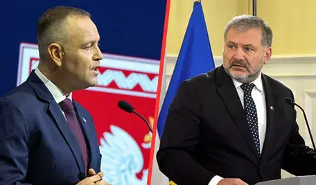 Prezydent Karol Nawrocki (z lewe) i Waldemar Żurek