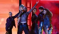 Duński piosenkarz Soren Torpegaard Lund podczas festiwalu Eurowizji 