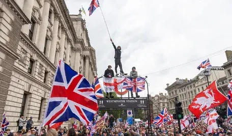 Manifestacja na ulicach Londynu