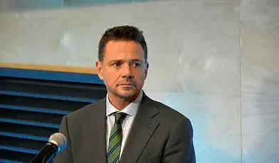 Rafał Trzaskowski podczas konferencji prasowej
