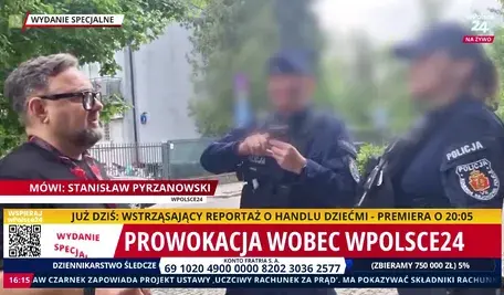 Z policjantami, którzy przyjechali szukać bomby w naszej redakcji, rozmawiał red. Wojciech Bideroń