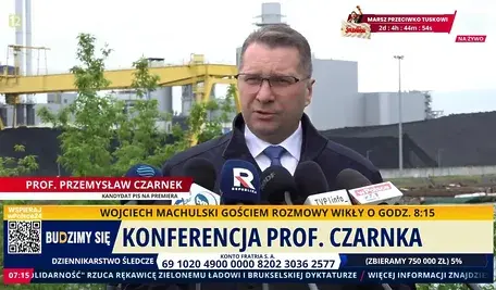 Prof. Przemysław Czarnek na konferencji prasowej o polityce klimatycznej UE i cenach energii w Polsce, WPolsce24.tv